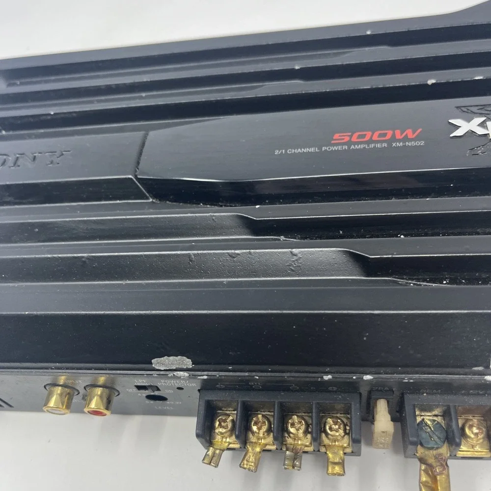 Sony Car Amplifier XM-N502 500W 2 Channel / 1 Channel Amplifier Untested